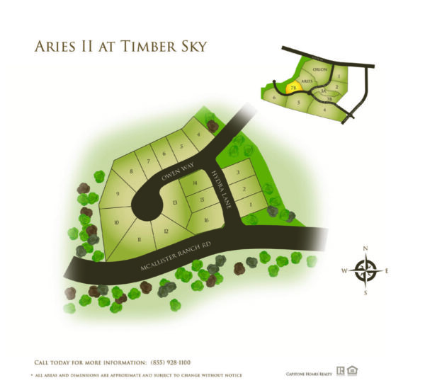 Aries 2 Timber Sky Site Map