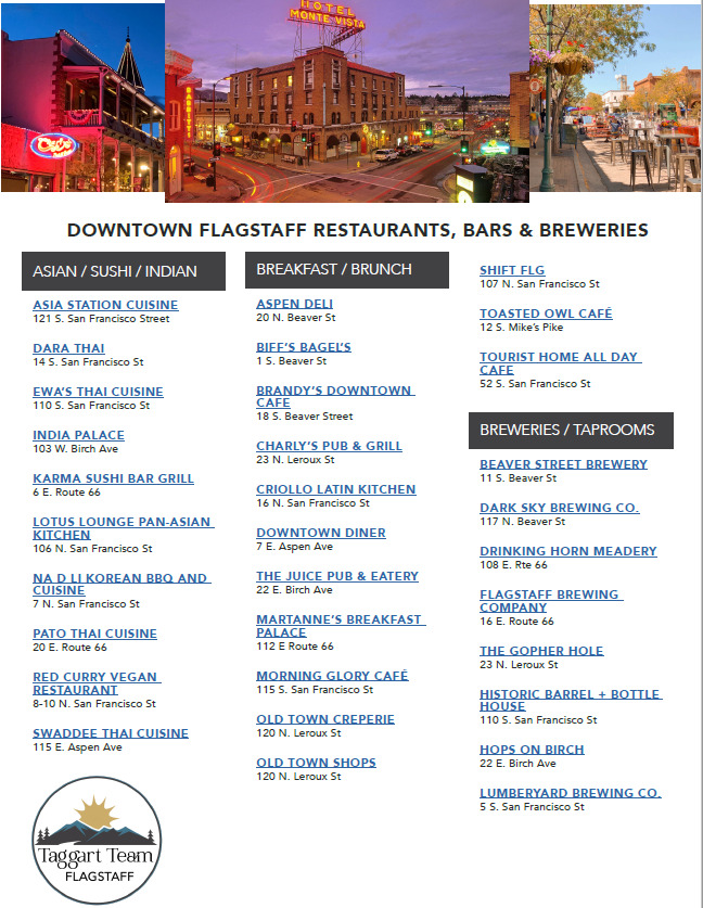 Downtown Restaurants Cover